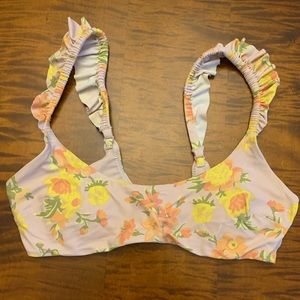 Aerie ruffle bikini top
